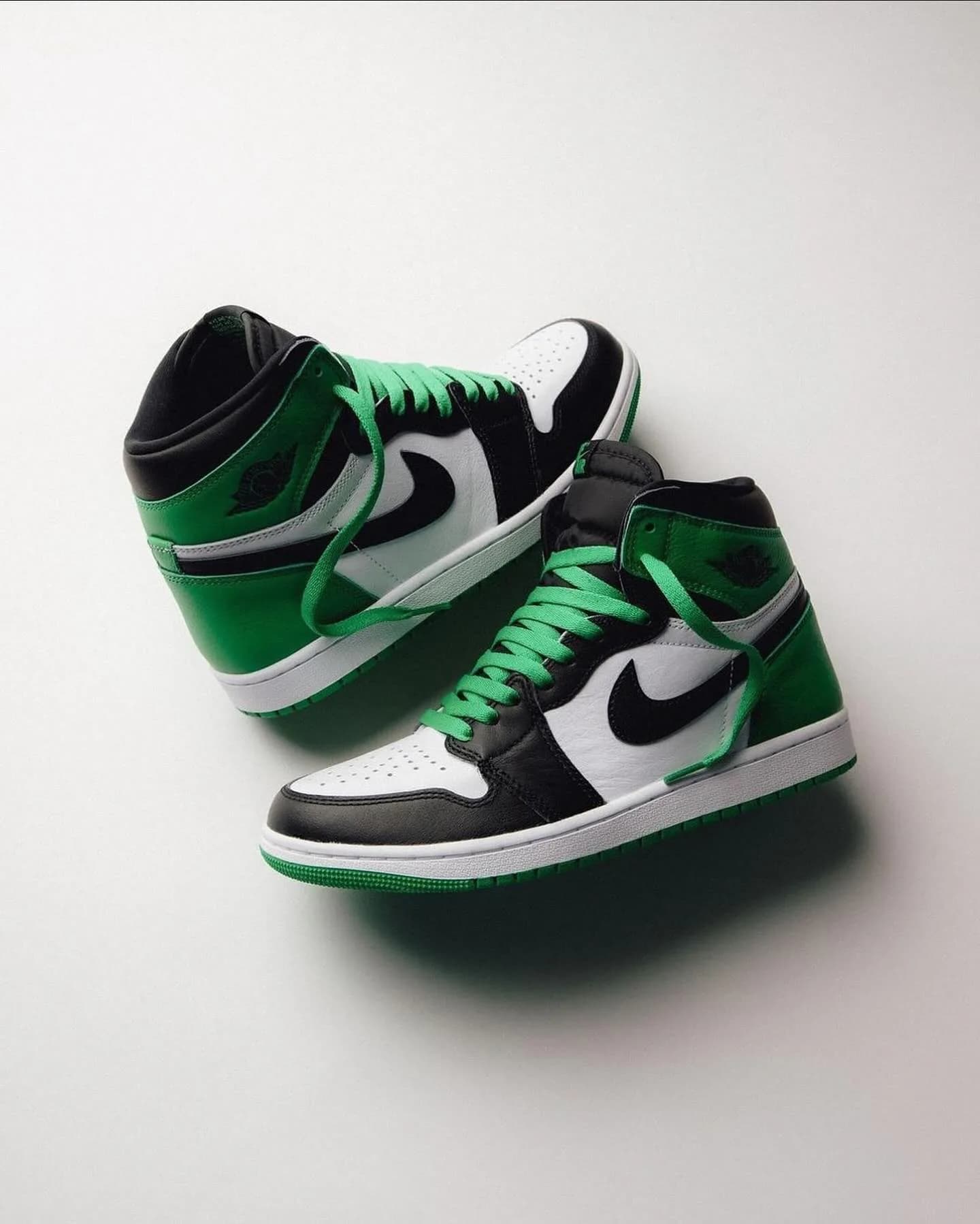 Zelené a černé tenisky Air Jordan 1