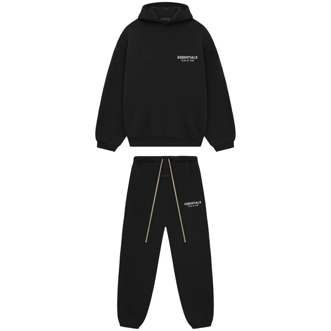 Essentials Fear of God Essentials Hoodie & Sweatpants Set Black (FW24)
