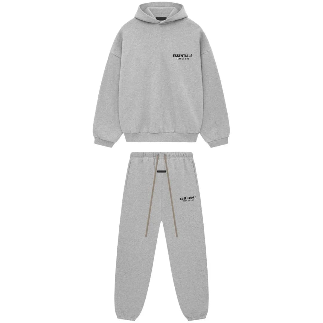 Essentials Fear of God Essentials Hoodie & Sweatpants Set Light Heather Gray (FW24)
