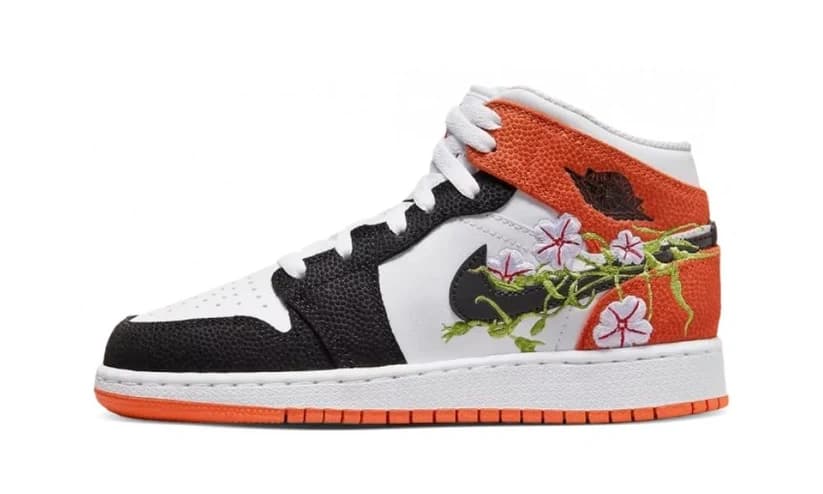 AIR JORDAN 1 MID SE BASKETBALL BLOSSOM (GS)