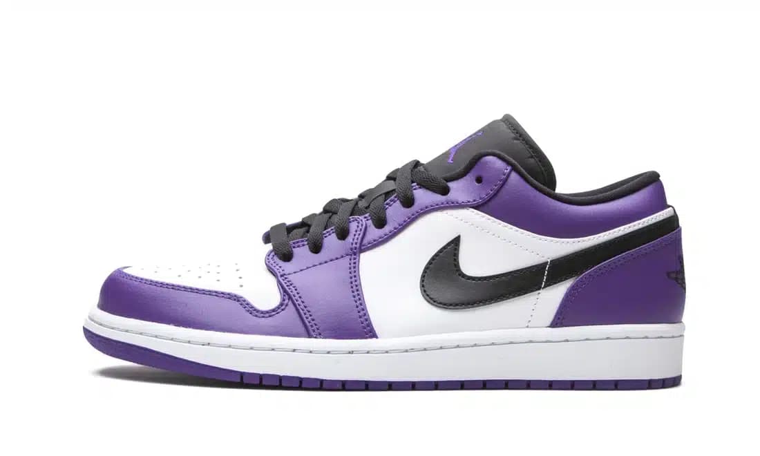 AIR JORDAN 1 LOW COURT PURPLE WHITE
