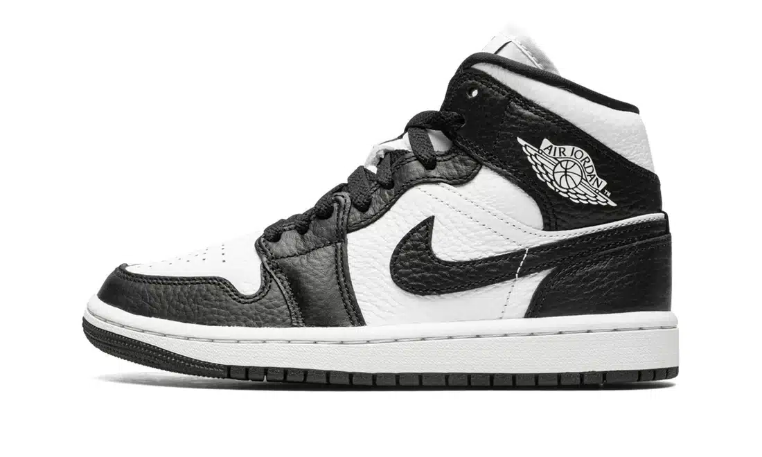 AIR JORDAN 1 MID SPLIT BLACK WHITE (W)