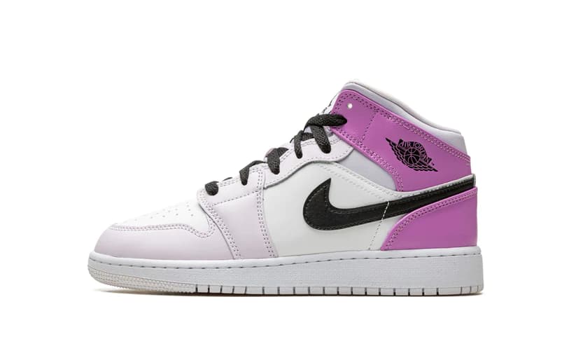 AIR JORDAN 1 MID BARELY GRAPE (GS)
