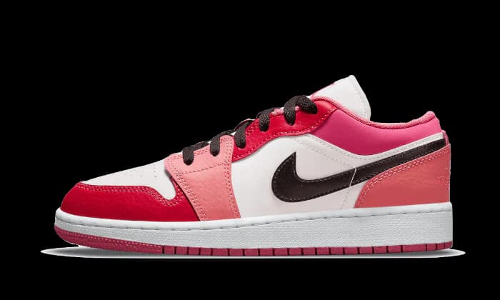 AIR JORDAN 1 LOW WHITE PINK RED (GS)