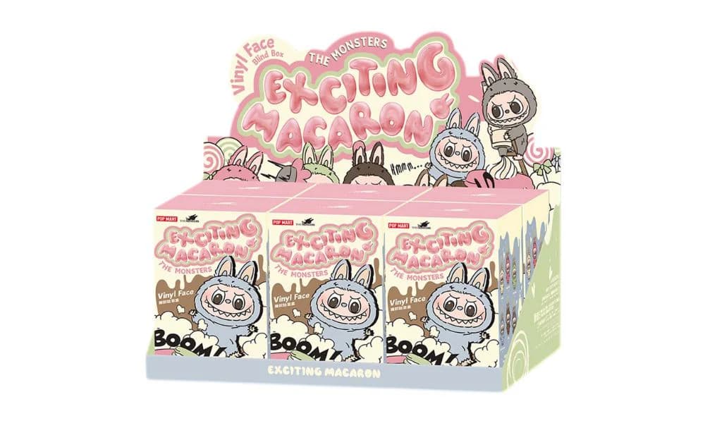 POP MART LABUBU THE MONSTERS EXCITING MACARON VINYL FACE SEALED CASE (6 BLIND BOXES)