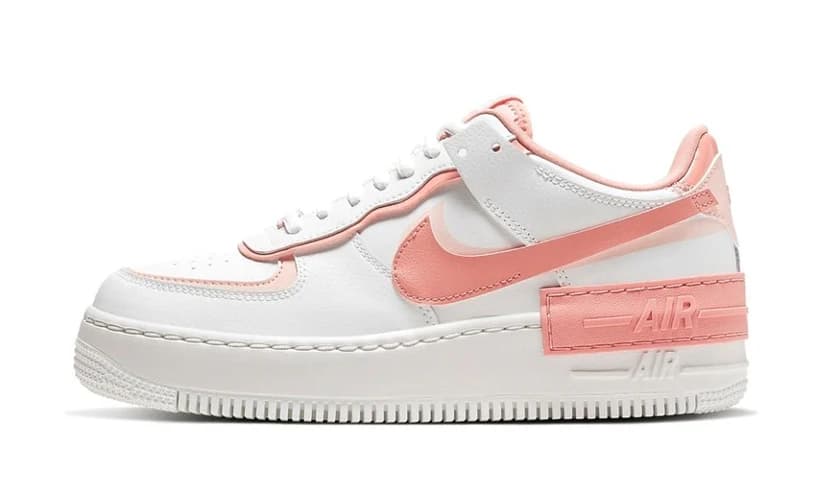 NIKE AIR FORCE 1 LOW SHADOW WHITE CORAL PINK (W)