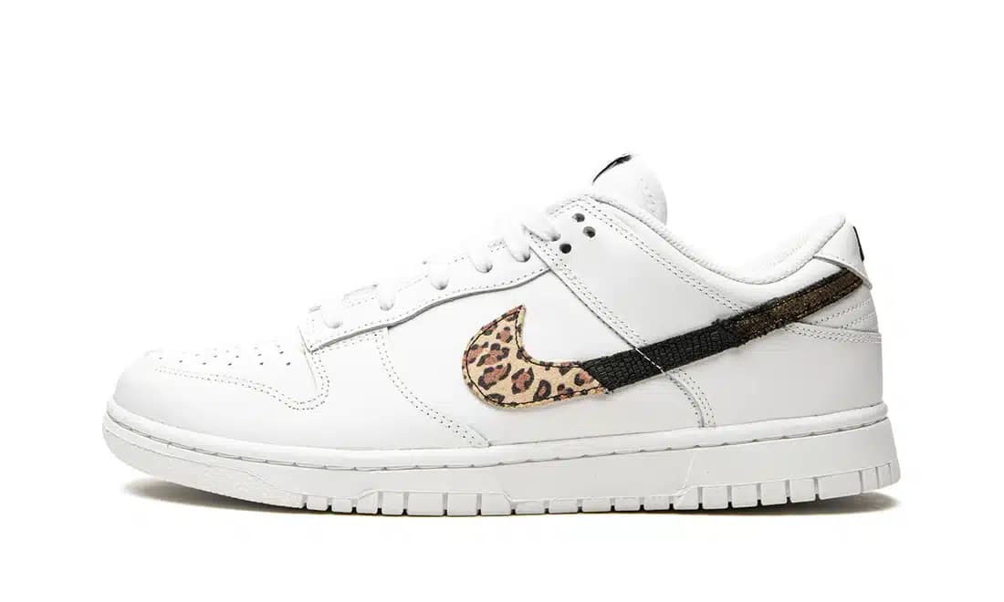 NIKE DUNK LOW ANIMAL PRINT WHITE (W)