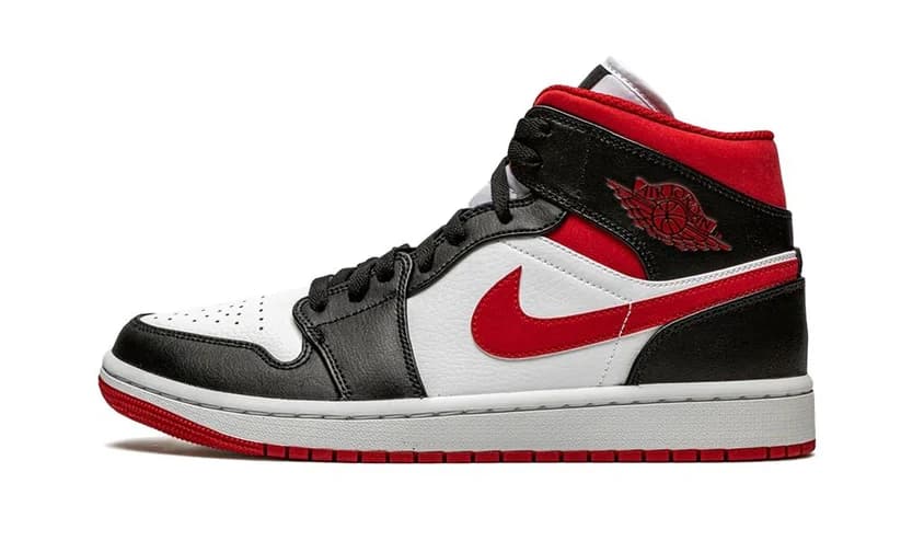 AIR JORDAN 1 MID GYM RED BLACK WHITE