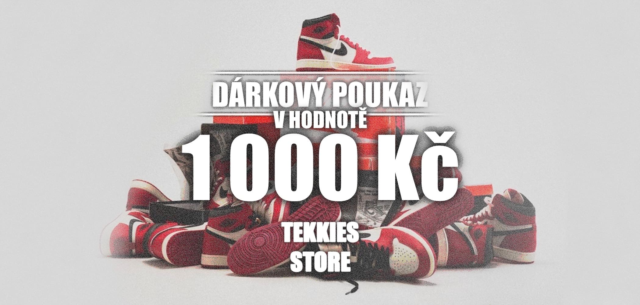 TEKKIES VIRTUÁLNÍ DÁRKOVÝ POUKAZ 1000 Kč