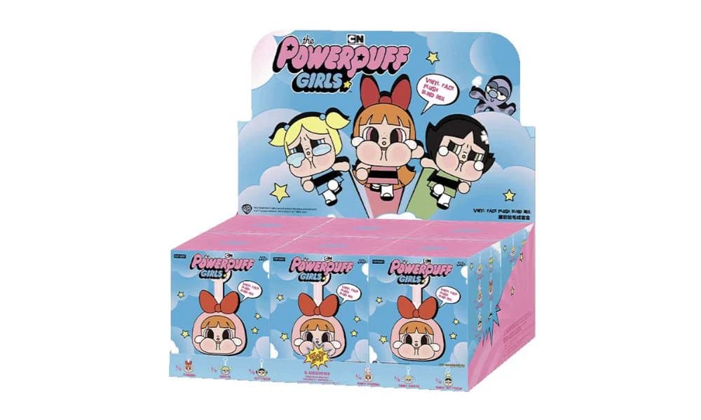 POP MART CRYBABY X POWERPUFF GIRLS SERIES VINYL FACE PLUSH SEALED CASE (6 BLIND BOXES)