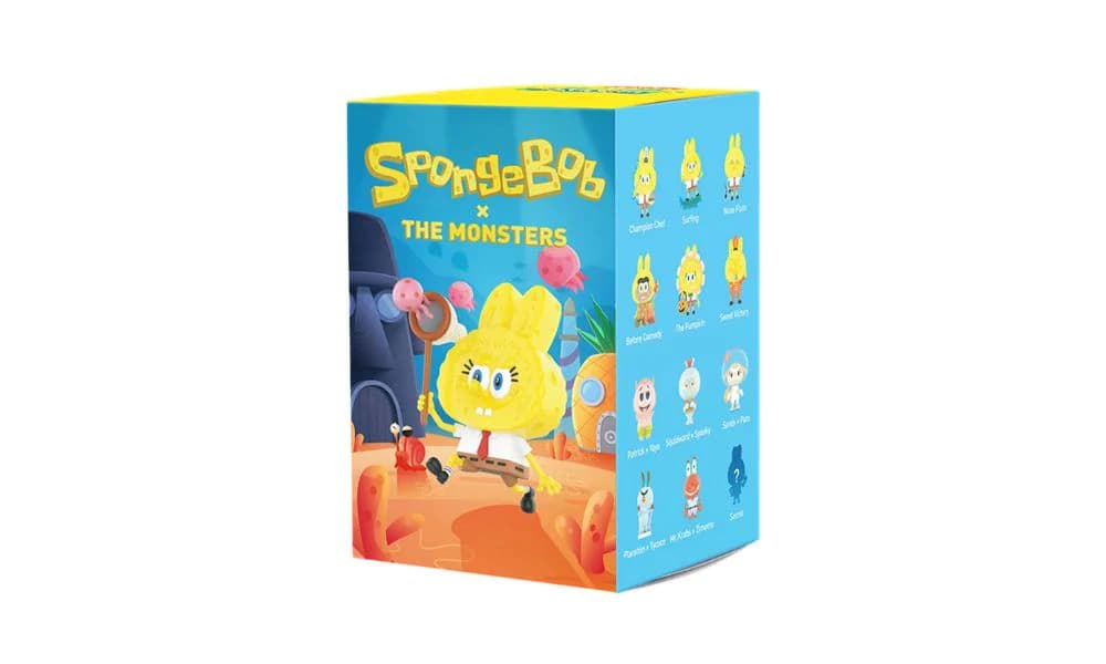 POP MART LABUBU THE MONSTERS SPONGEBOB SERIES FIGURE SINGLE BLIND BOX
