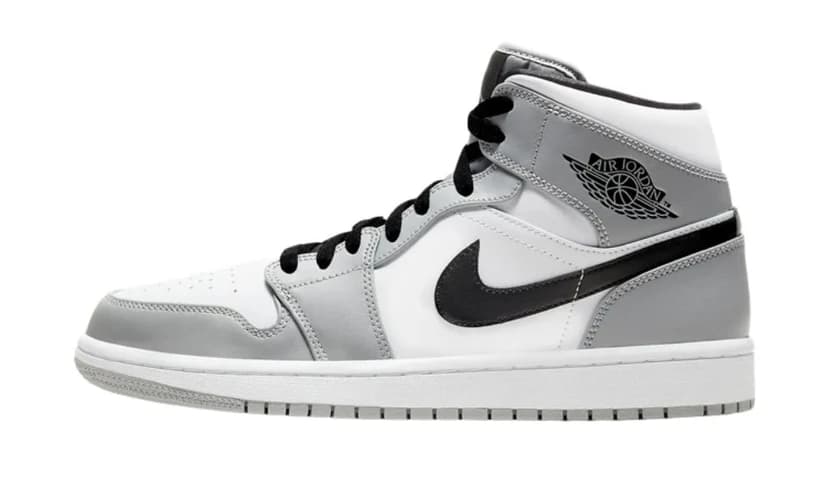 AIR JORDAN 1 MID LIGHT SMOKE GREY