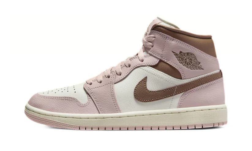 AIR JORDAN 1 MID PINK OXFORD BROWN (W)