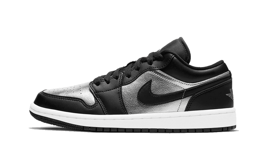 AIR JORDAN 1 LOW SE BLACK METALLIC SILVER (W)