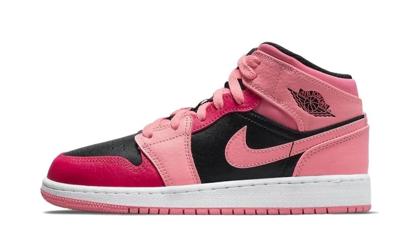 AIR JORDAN 1 MID CORAL CHALK (GS)