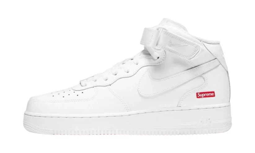 NIKE AIR FORCE 1 MID SUPREME WHITE