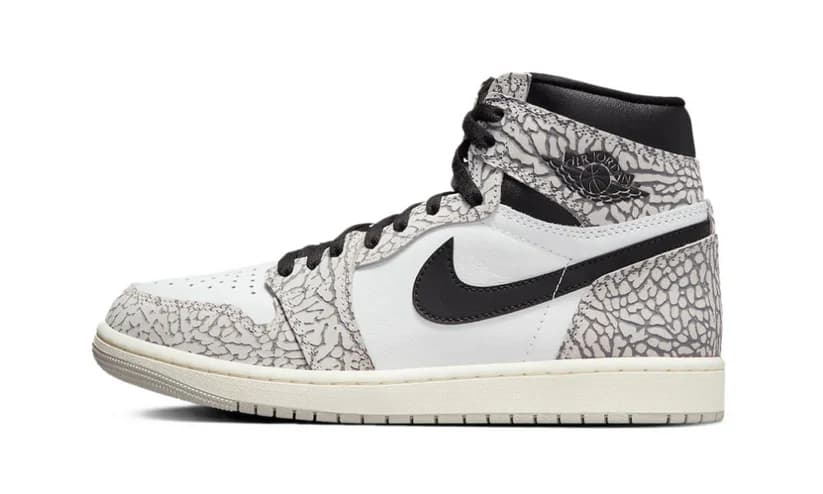 AIR JORDAN 1 HIGH OG WHITE CEMENT ELEPHANT