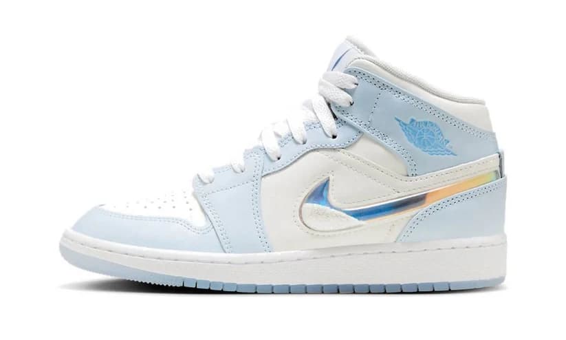 AIR JORDAN 1 MID SE GLITTER SWOOSH (GS)