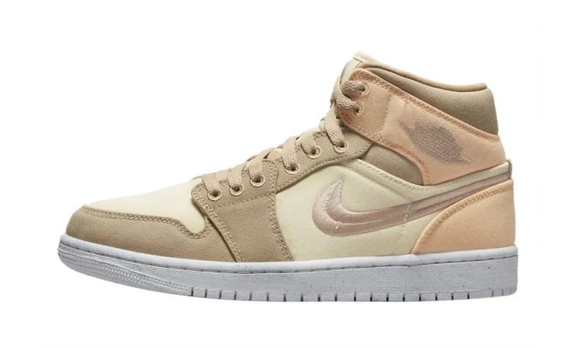 AIR JORDAN 1 MID SE CANVAS KHAKI (W)