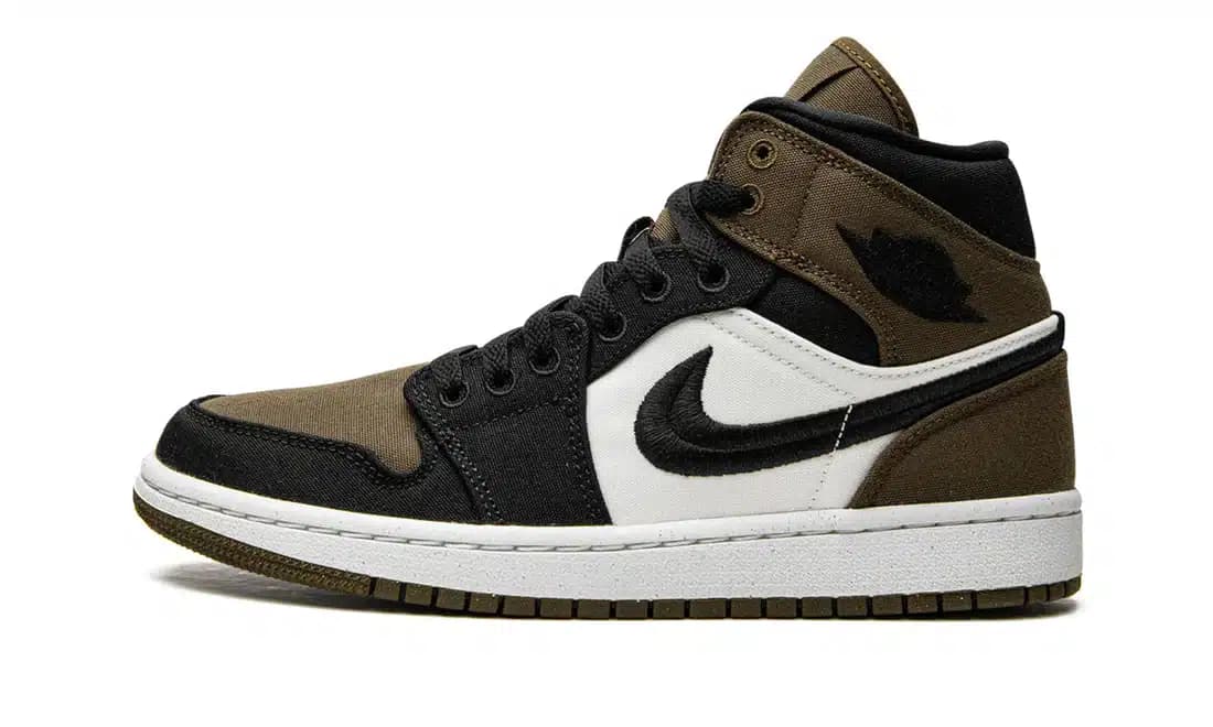 AIR JORDAN 1 MID OLIVE TOE (W)