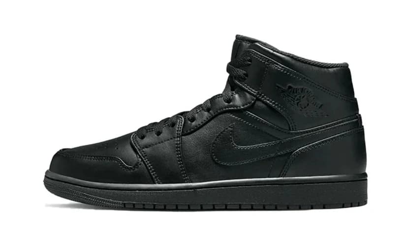 AIR JORDAN 1 MID TRIPLE BLACK