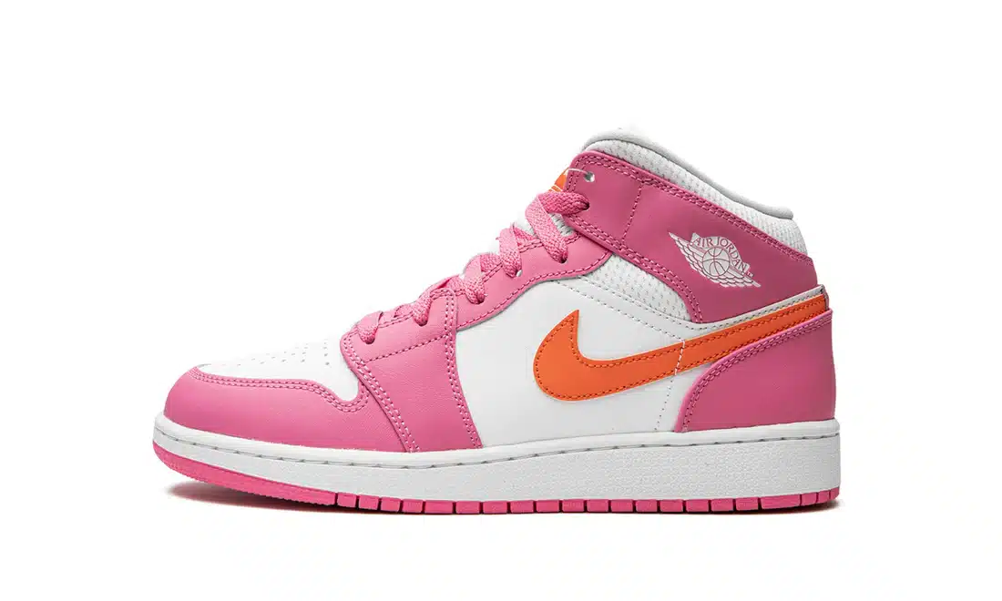 AIR JORDAN 1 MID PINKSICLE SAFETY ORANGE (GS)
