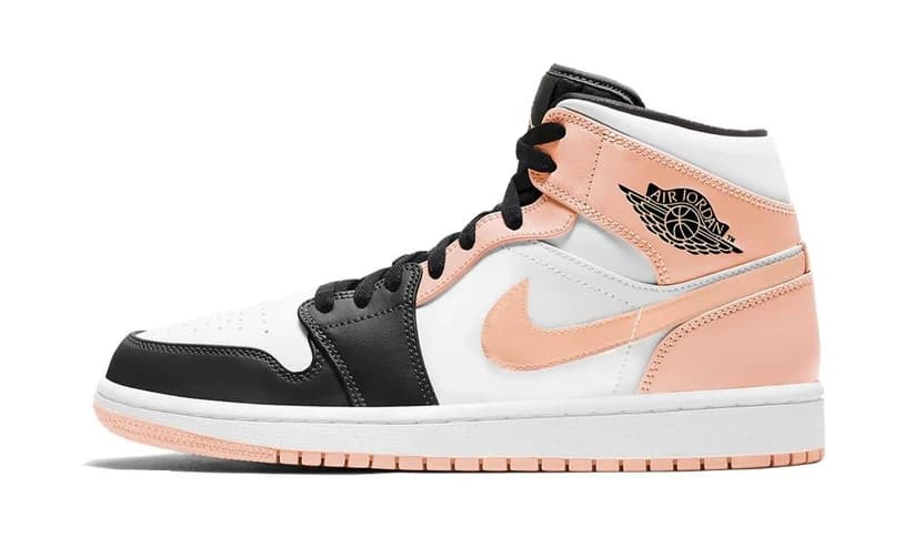 AIR JORDAN 1 MID ARCTIC ORANGE BLACK TOE