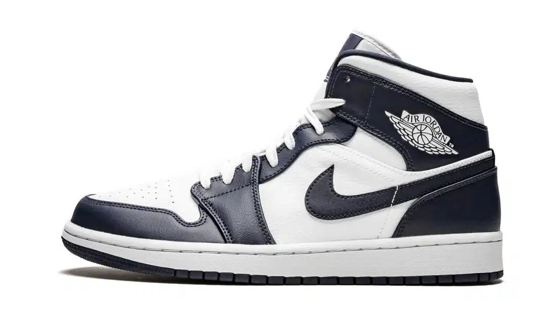 Air Jordan JORDAN 1 MID WHITE METALLIC GOLD OBSIDIAN