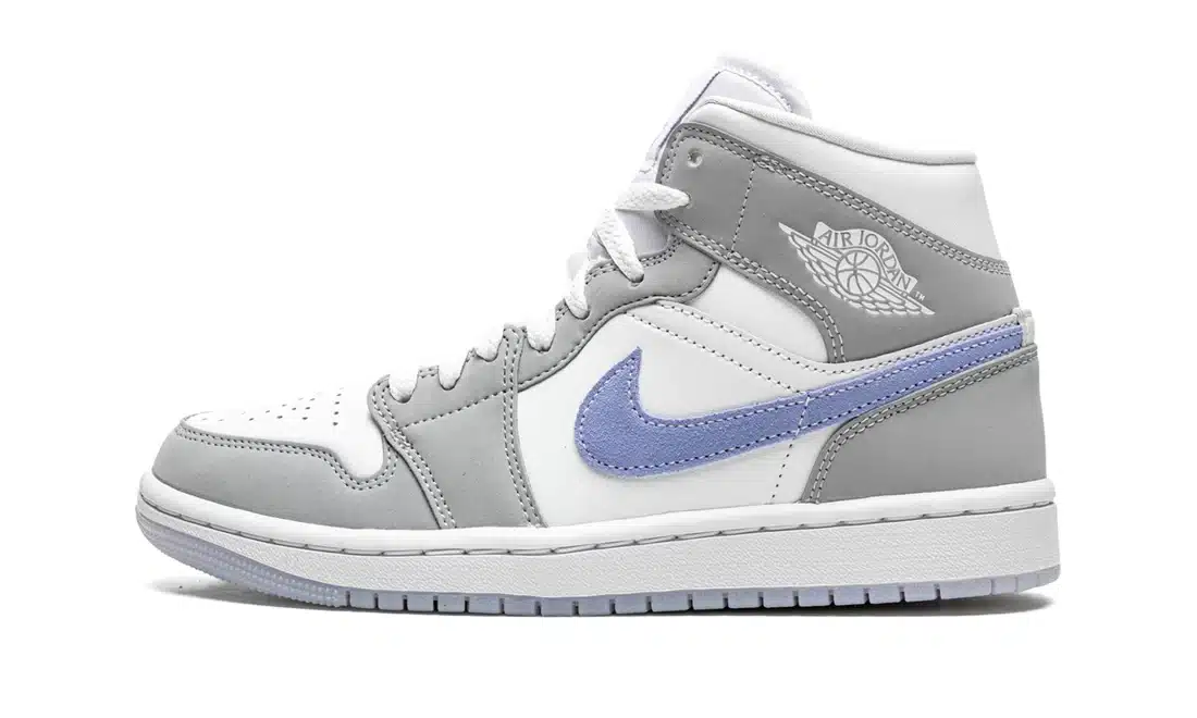 Air Jordan JORDAN 1 MID WOLF GREY ALUMINUM (W)