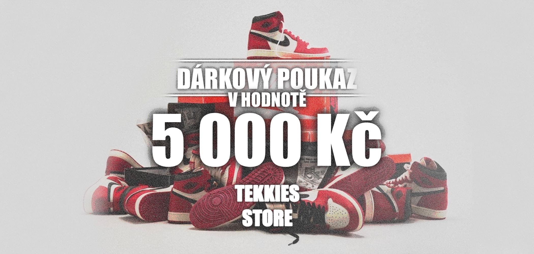 TEKKIES VIRTUÁLNÍ DÁRKOVÝ POUKAZ 5000 Kč