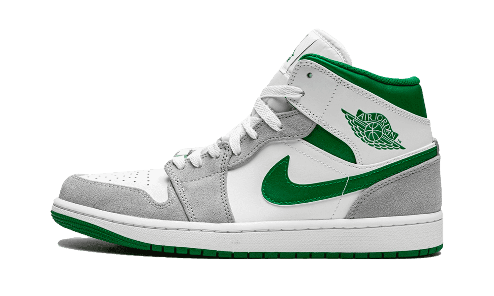 AIR JORDAN 1 MID GREY GREEN