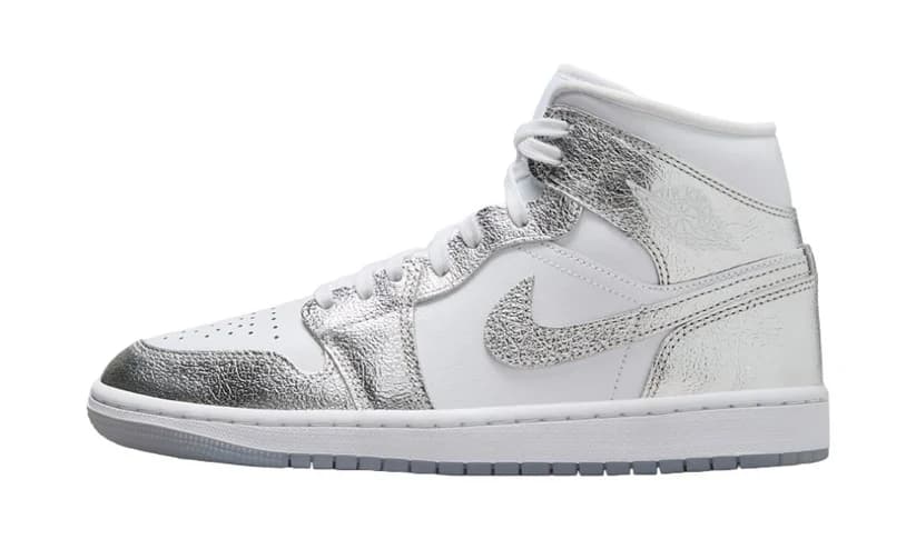 AIR JORDAN 1 MID SE METALLIC SILVER