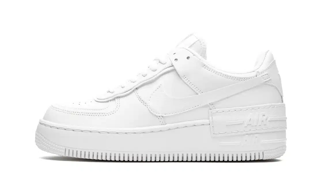 NIKE AIR FORCE 1 SHADOW TRIPlLE WHITE (W)