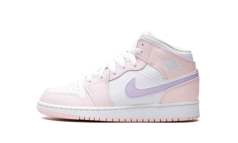 AIR JORDAN 1 MID PINK WASH (GS)