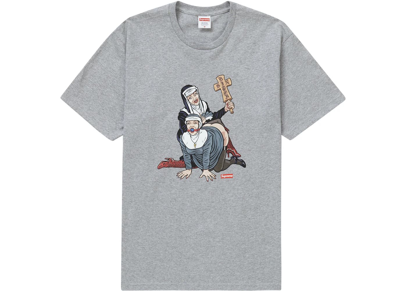 SUPREME NUNS TEE HEATHER GREY