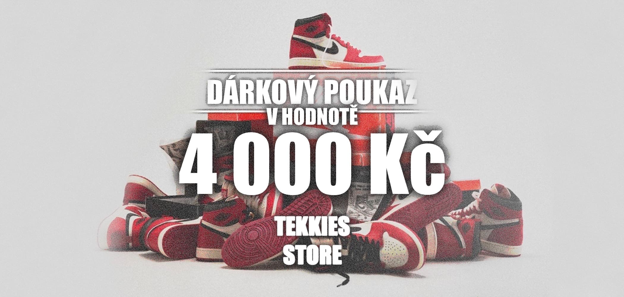 TEKKIES VIRTUÁLNÍ DÁRKOVÝ POUKAZ 4000 Kč