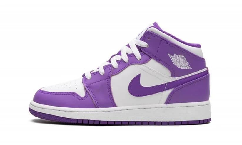 AIR JORDAN 1 MID PURPLE VENOM (GS)