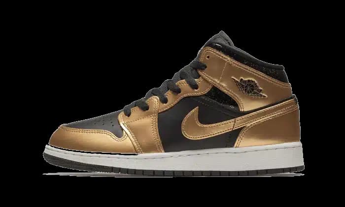 AIR JORDAN 1 MID METALIC GOLD (GS)