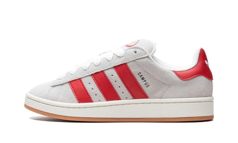 ADIDAS CAMPUS 00S CRYSTAL WHITE BETTER SCARLET (W)
